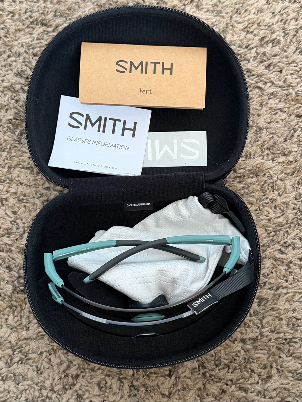 SMITH Vert Sunglasses in Mint Green and Black